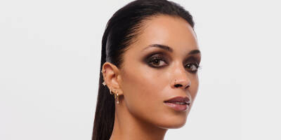 Grunge glam makeup on model created by Lancome Makeup Artist Robert Cook