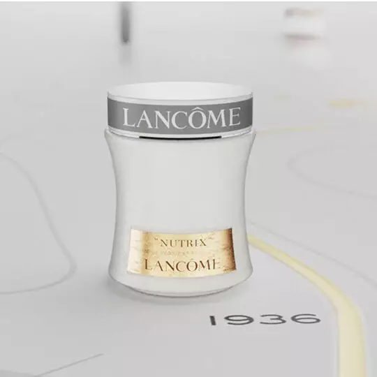 Original Lancome Nutrix jar rendering from 1936, the very first Lancome cream