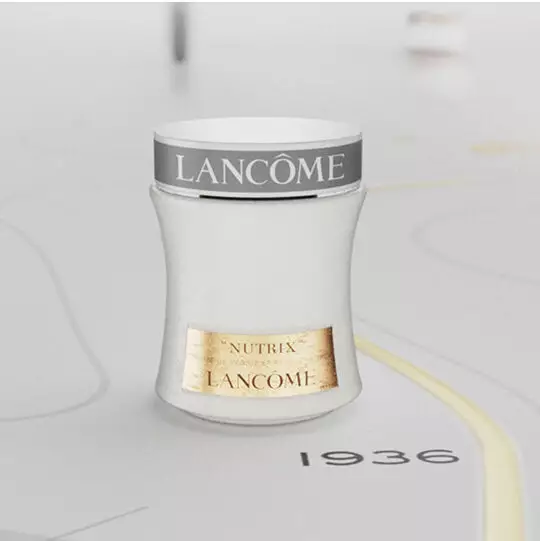 Original Lancome Nutrix jar rendering from 1936, the very first Lancome cream