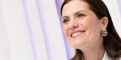 Mature caucasian woman smiling