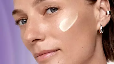 Renergie Retinol Serum applied on woman with mature skin