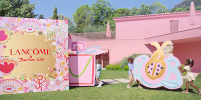 Lancome’s Domaine De la Rose transformed into the Garden of Dreams for Mother’s Day with artist and mom Barbara Cox