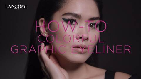 How to Apply Colorful Graphic Eyeliner