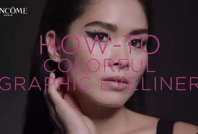 How to Apply Colorful Graphic Eyeliner