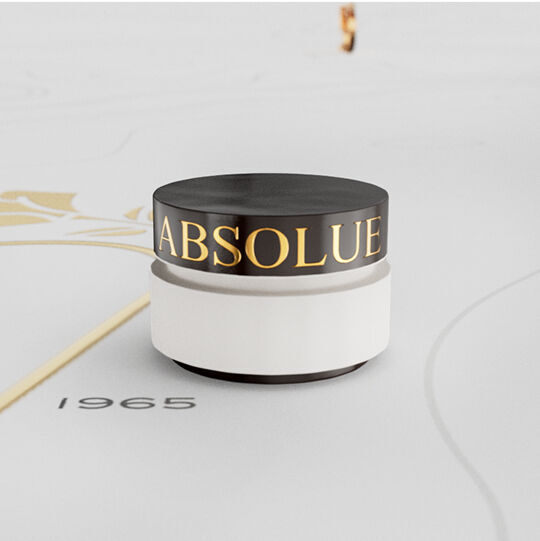 Original Lancome Absolue jar rendering from 1960, developed with Lancome’s trademarked Rose Absolue biotechnology 