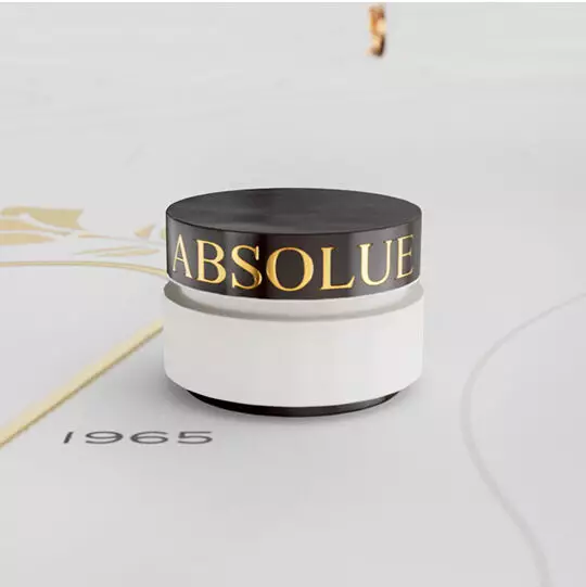 Original Lancome Absolue jar rendering from 1960, developed with Lancome’s trademarked Rose Absolue biotechnology