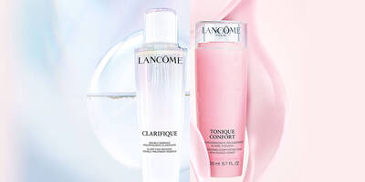 Essence vs toner side by side with Clarifique Essence and Tonique Confort Toner