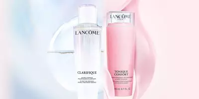 Essence vs toner side by side with Clarifique Essence and Tonique Confort Toner