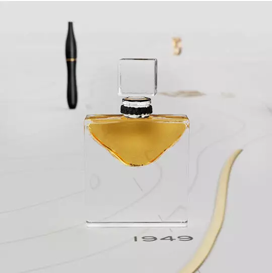 Original Lancome La vie est belle perfume bottle rendering from 1949