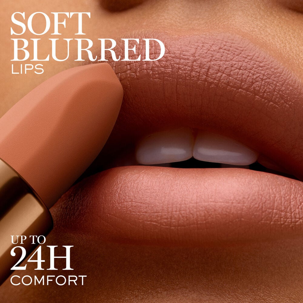 Intimatte Soft Matte Lipstick leaves lips soft and blurred and offers up to 24-hour comfort 