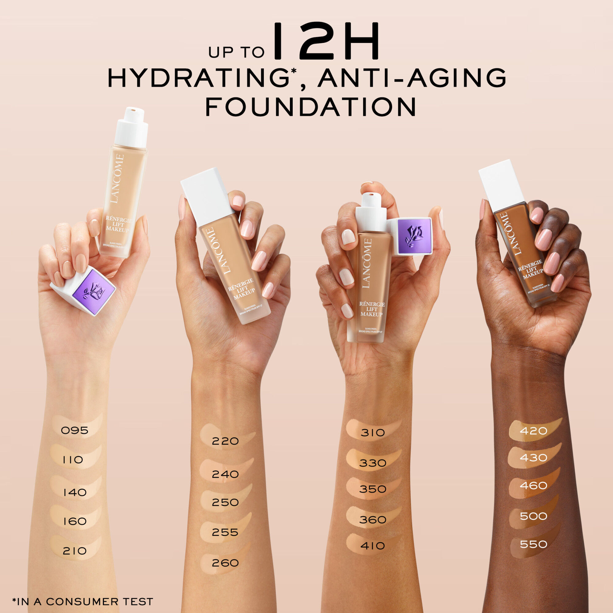 Renergie Lift Makeup Foundation SPF 27 is an anti-aging foundation that hydrates skin up to 12 hours 