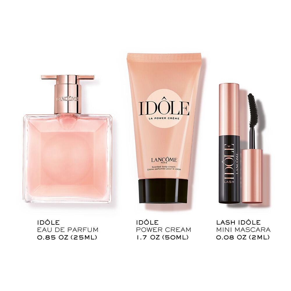 Idole eau de parfum 25mL and Idole Power Cream scented body lotion 50mL 