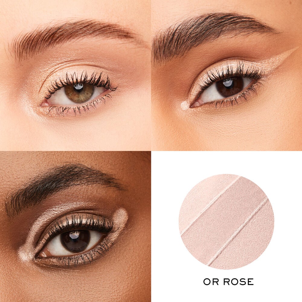 Ombre Hypnose Stylo Eyeshadow Stick swatch and application on model to show eyeshadow results