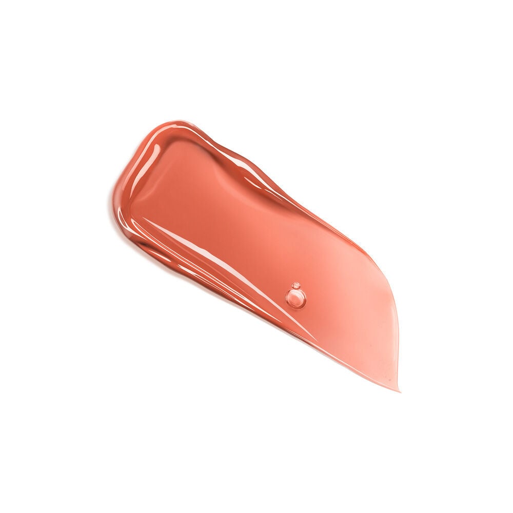 Lip Idole JuicyTreat Lip Oil Gloss sheer pink, glossy texture swatch 