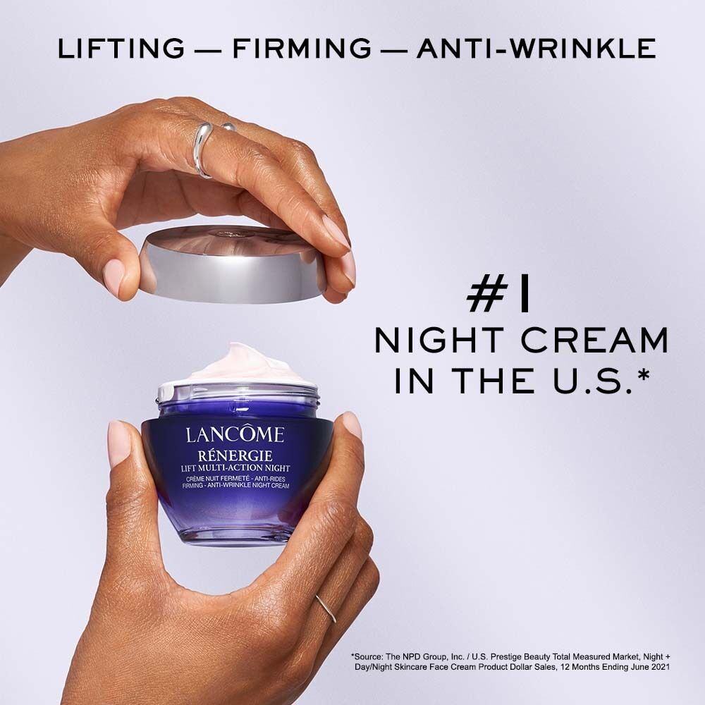 Renergie Lift Multi-Action Night Cream is lifting, firming, anti-wrinkle, and #1 night cream in the U.S., source NPD 