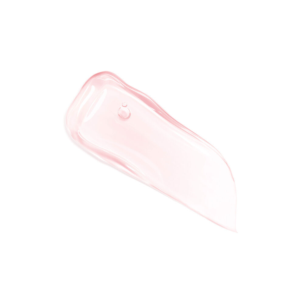 Lip Idole JuicyTreat Lip Oil Gloss sheer pink, glossy texture swatch 