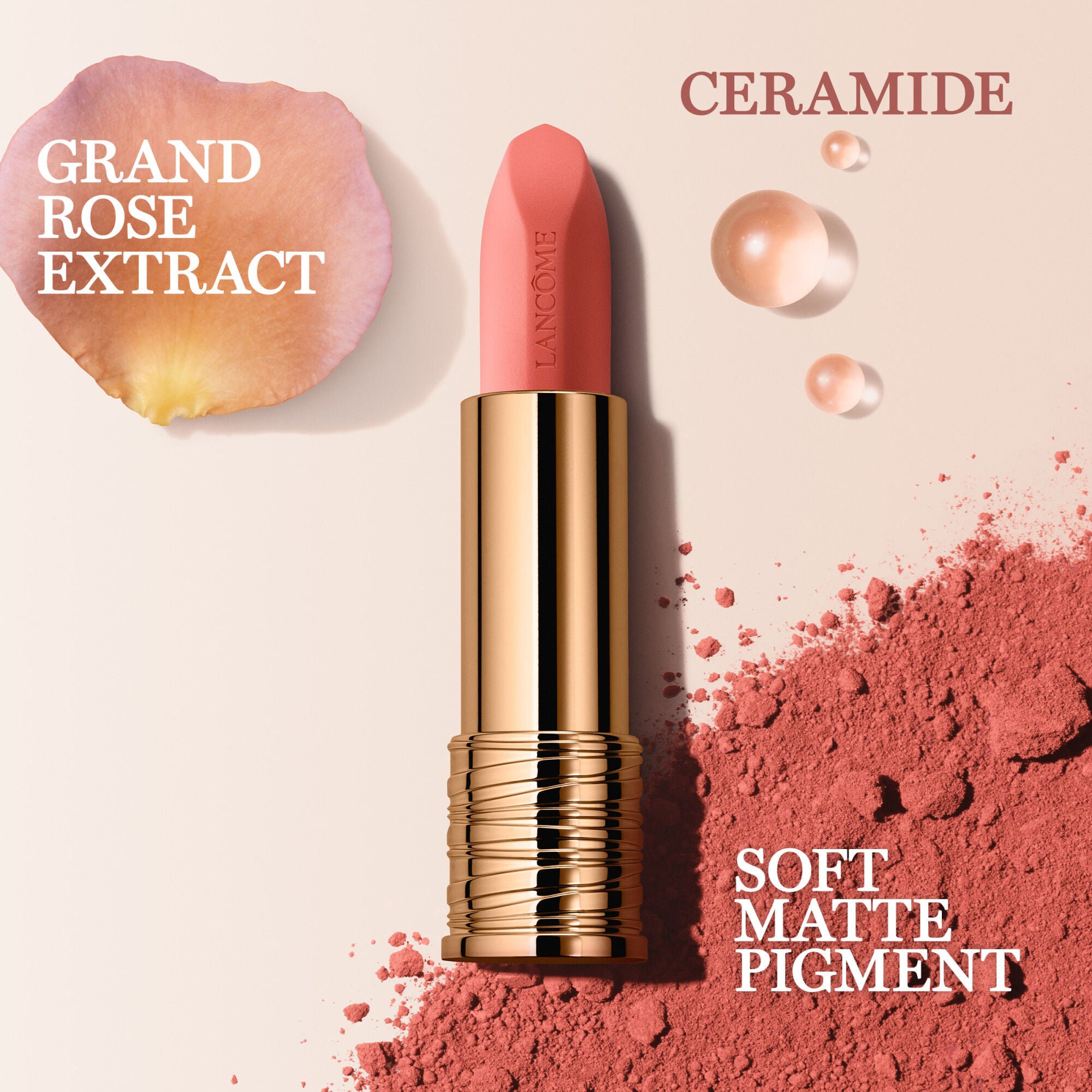 L'Absolu Rouge Intimatte Soft Matte Lipstick