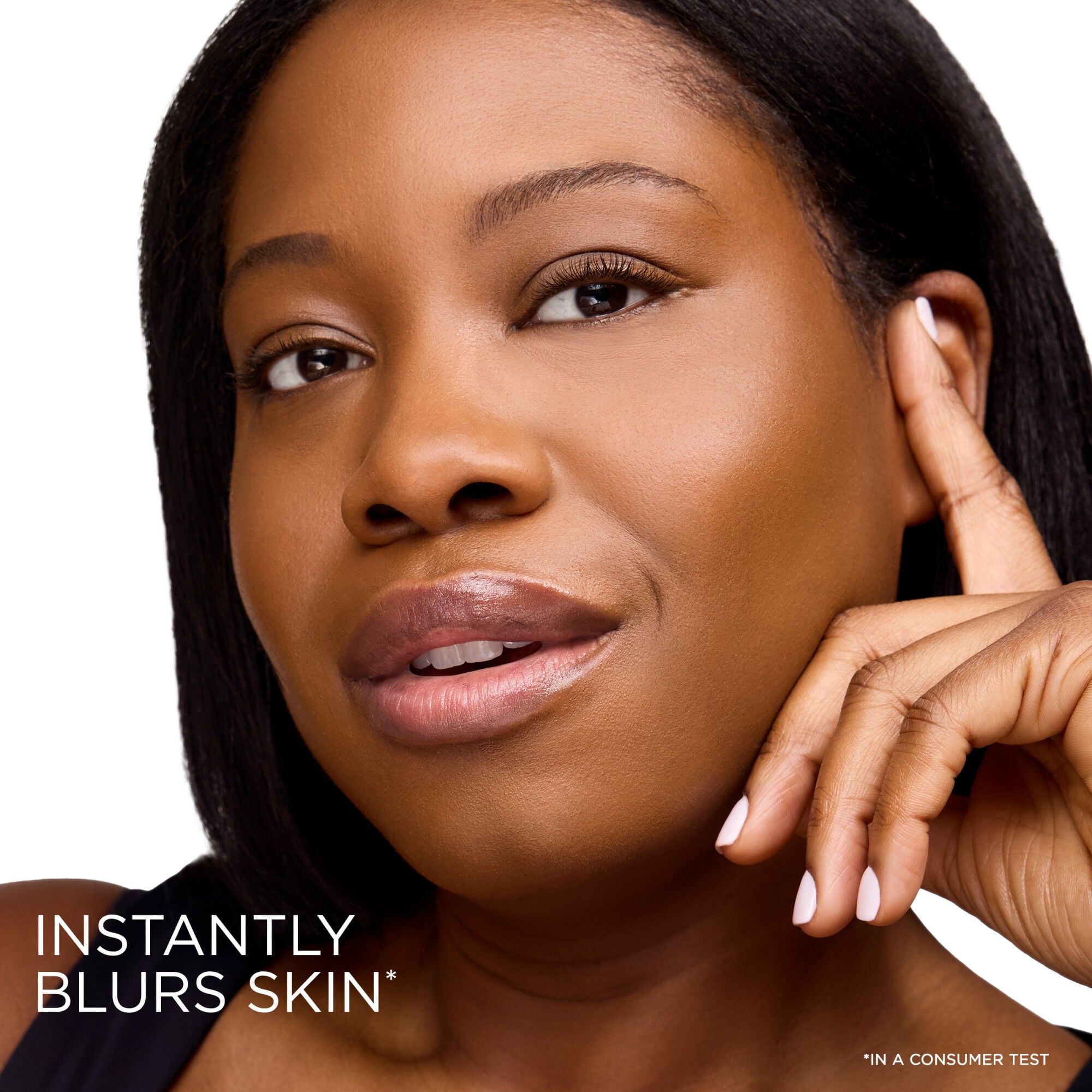 Teint Idole Shape Stick instantly blurs skin, in a consumer test 