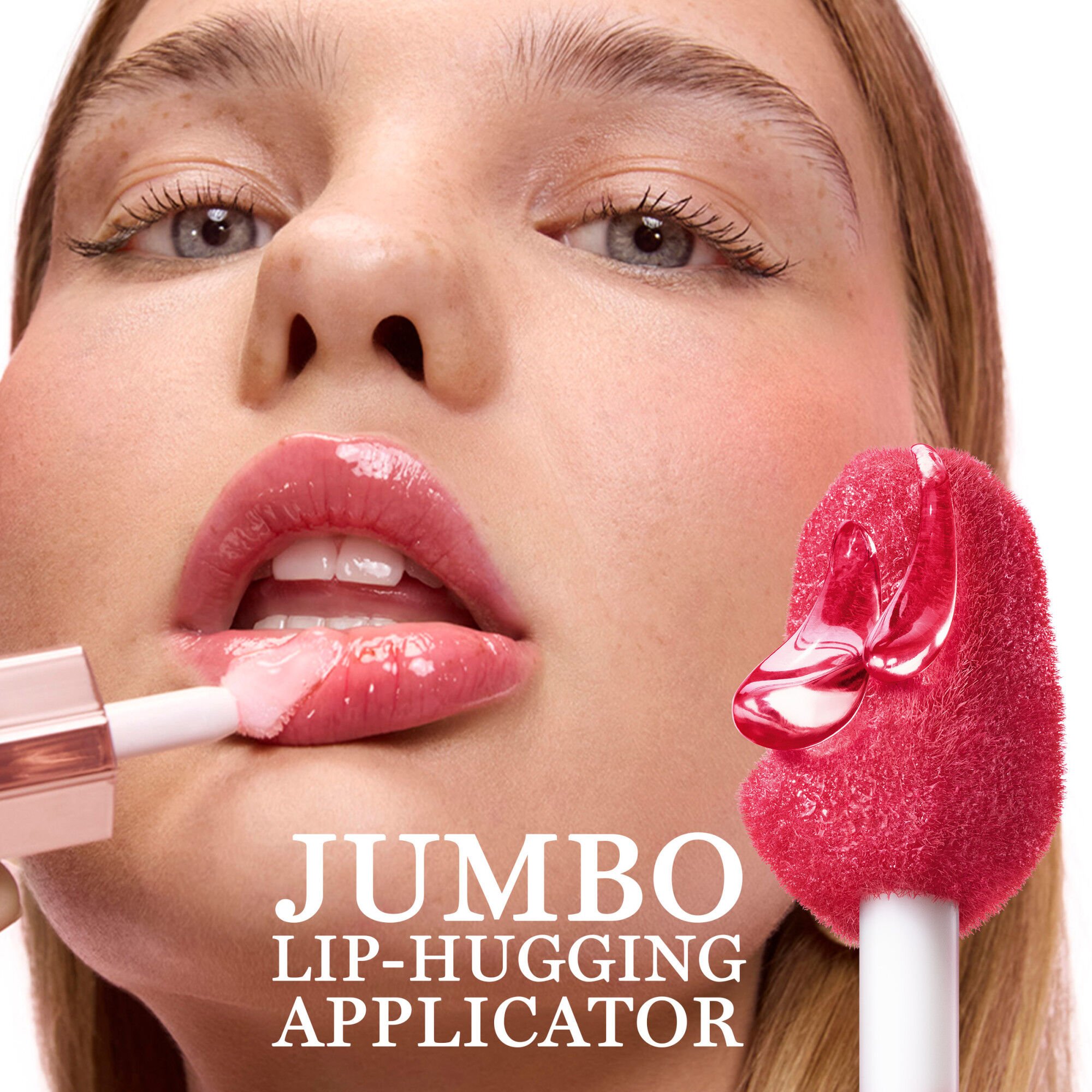 JuicyTreat Lip Oil Gloss features a Jumbo lip-hudding applicator 