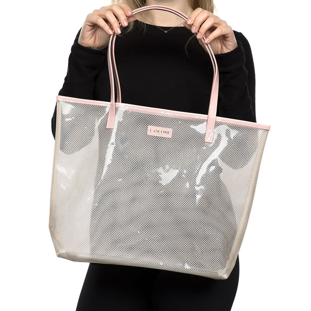 lancome pink tote bag