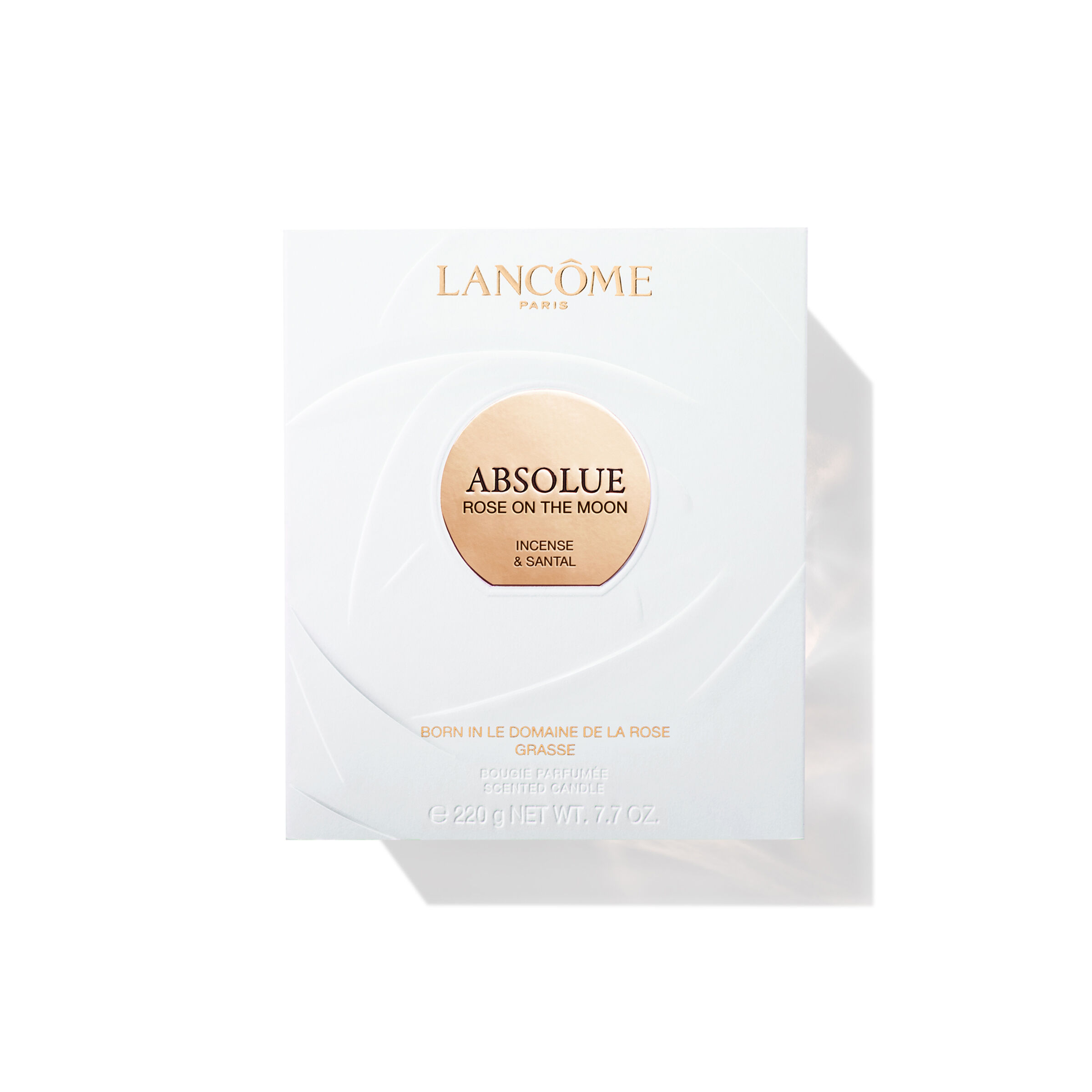 Rose on the Moon Scented Candle Absolue Les Parfums for home carton packaging 