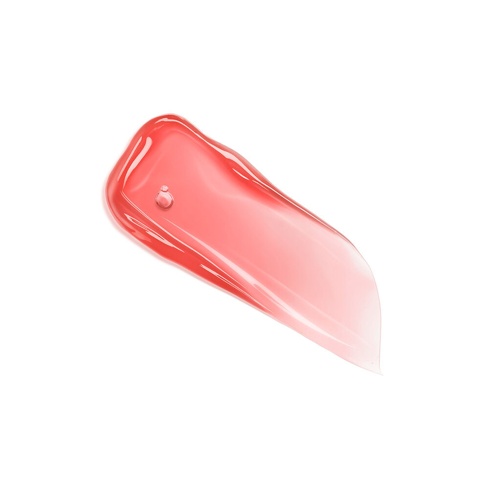 Lip Idole JuicyTreat Lip Oil Gloss sheer pink, glossy texture swatch 