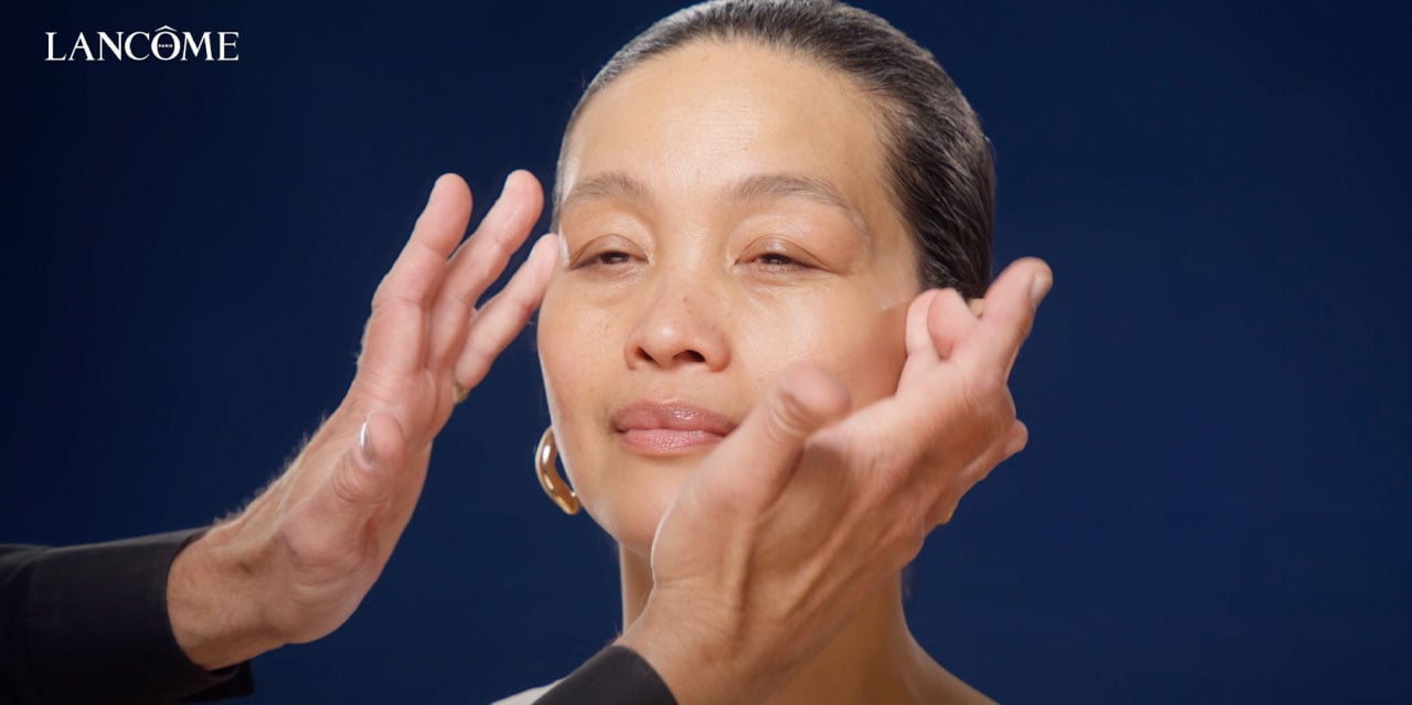 Skincare prep for soft glam makeup