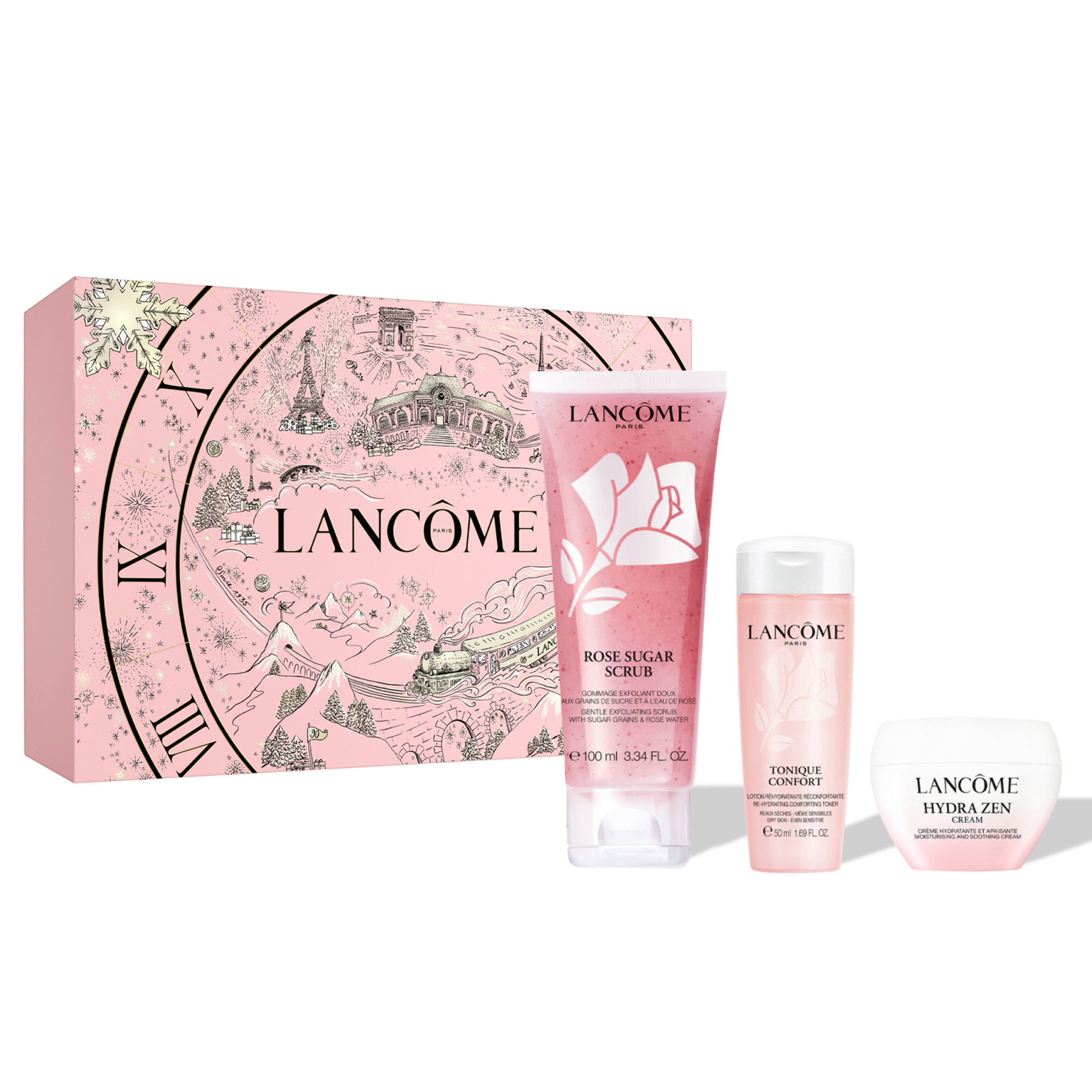 Lancme Pink Essential Care Holiday 2025 Skincare Gift Set 39$
