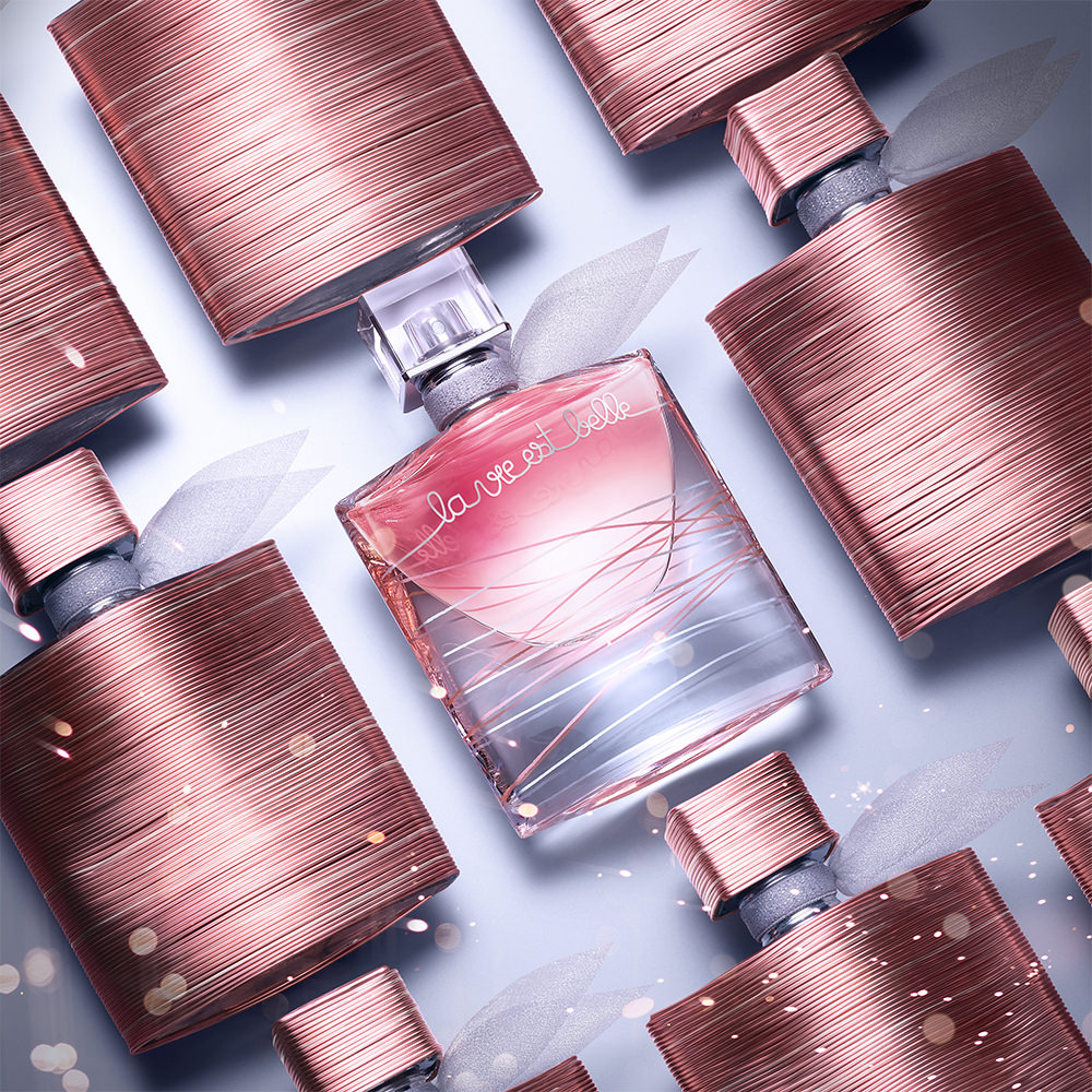 La Vie Est Belle X Atelier Paulin Rose Gold And Silver Decal Fragrance Lancome